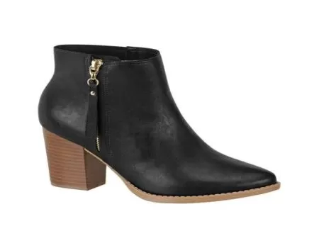 ANKLE BOOTS SALTO GROSSO BEIRA RIO CONFORTO 9042.314 - Preto