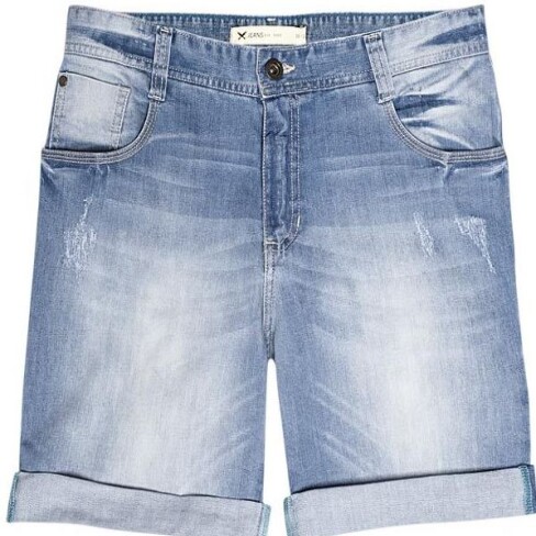 BERMUDA FEM HERING HBHN - Jeans claro