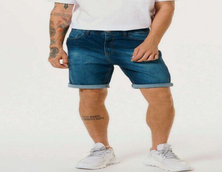 BERMUDA JEANS BÁSICA MASCULINA HERING H4BW - Jeans