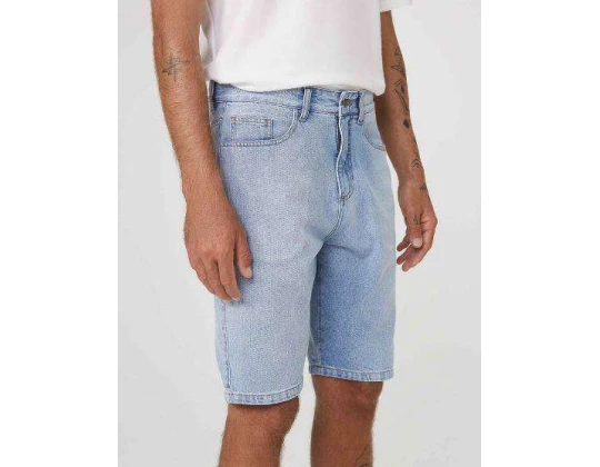 BERMUDA JEANS BÁSICA MASCULINA HERING H4D4 - Azul claro
