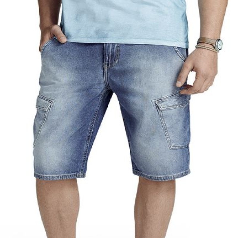 bermuda jeans masculina hering