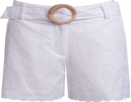 BERMUDA LAISE BORDADA SEIKI 260236 - Branco