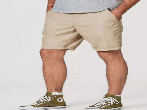 BERMUDA MASCULINA CHINO HERING HTNU - Bege