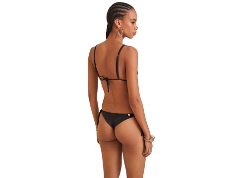 BIQUINI CORTININHA C/ METAL MORENA ROSA 11305 - Preto