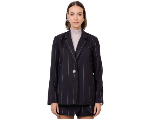BLAZER RISCA DE GIZ METLIZADO SEIKI 210148 - Preto
