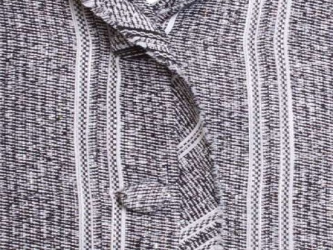 BLAZER TWEED GOLD MANGA COMPRIDA SEIKI 610058 - Preto e branco