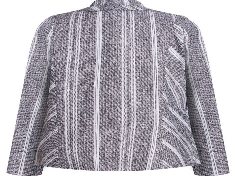 BLAZER TWEED GOLD MANGA COMPRIDA SEIKI 610058 - Preto e branco