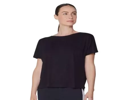 BLUSA AMPLA BÁSICA FEMININA HERING 4F9M - Preto