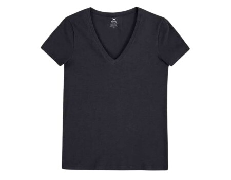BLUSA BASICA ALGODÃO E ELASTANO HERING 02TQ - Preto