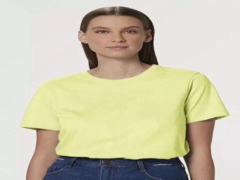 BLUSA BÁSICA FEMININA HERING 201F - Verde claro