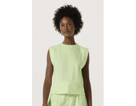 BLUSA BÁSICA FEMININA MUSCLE TEE HERING 4AE1 - Verde