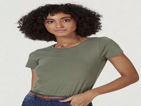 BLUSA BÁSICA FEMININA HERING 0241 - Verde musgo