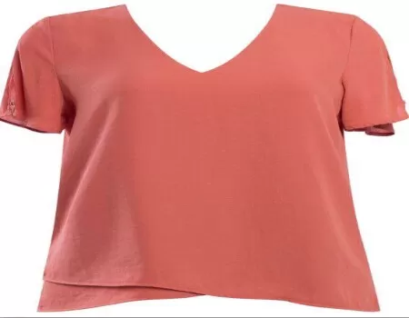 BLUSA CREPE COM DETALHE ARGOLA SEIKI 720292 - Telha