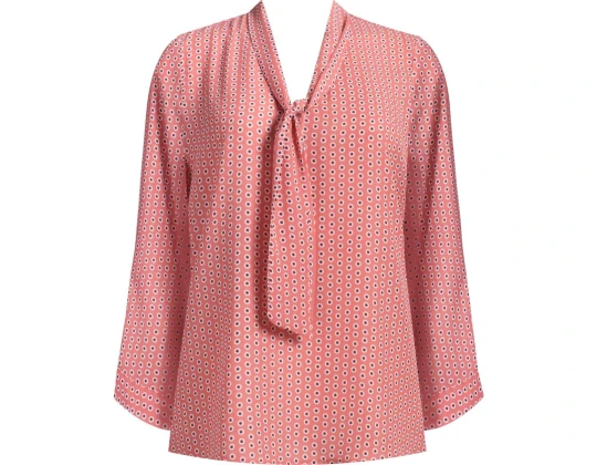 BLUSA CREPE ESTAMPADA MANGA 7/8 SEIKI 621299 - Rosa
