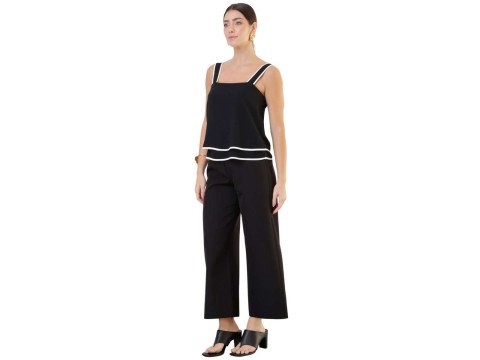 BLUSA CREPE TEXTURIZADA SEIKI 221201 - Preto