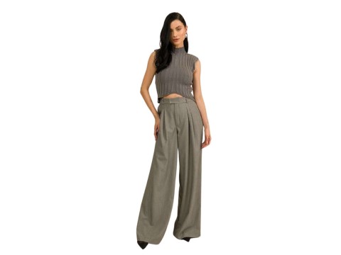 BLUSA CROPPED BEAUTIFULL 30460 - Cinza
