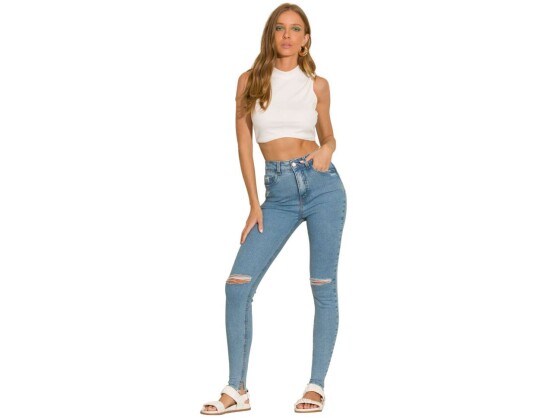 BLUSA CROPPED REGATA 40072 ZIANN - Off white