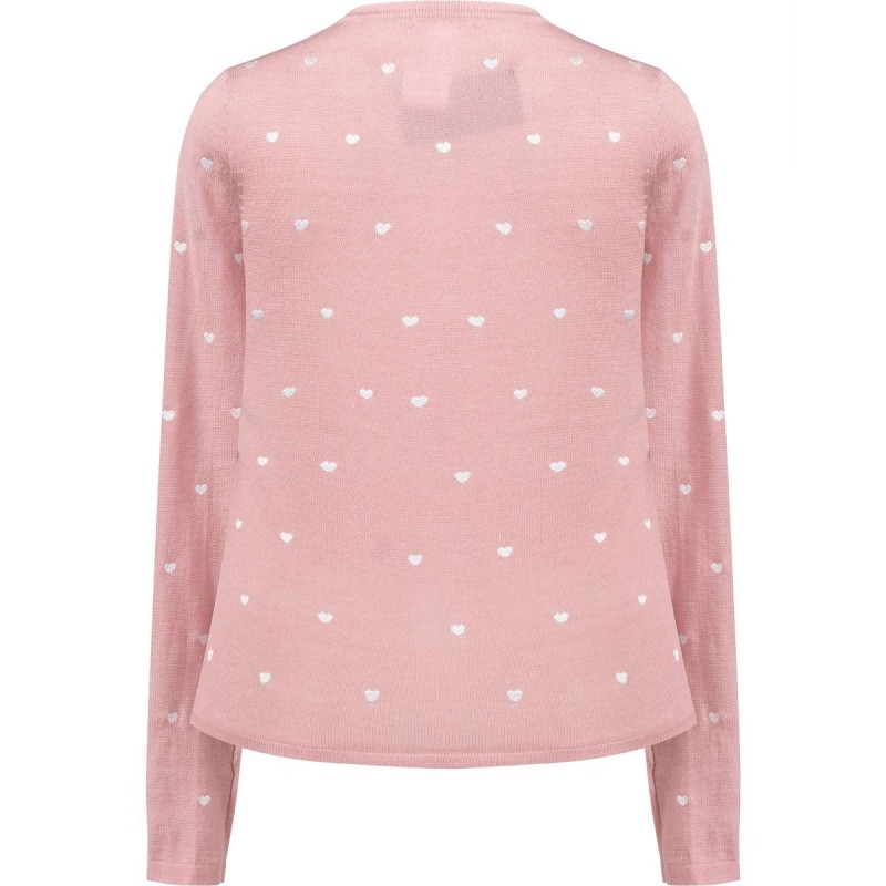 blusa de fio rosa