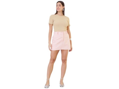 BLUSA DE MALHA RIBANA SEIKI 431369 - Bege