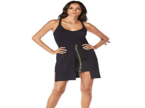 BLUSA DECOTE REDONDO ALÇA MORENA ROSA 700128 - Preto