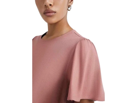 BLUSA FEM MANGA GODÊ HERING K55Y - Rosa claro BLUSA FEM MANGA GODÊ HERING K55Y - Rosa claro