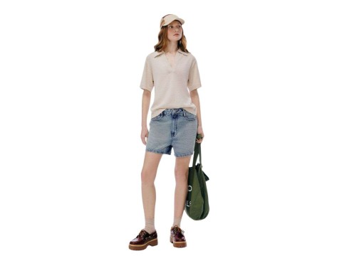 BLUSA FEM TRICOT HERING K6AB - Bege