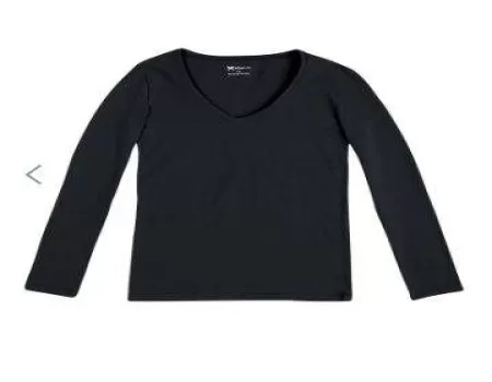 BLUSA FEMININA BÁSICA COM DECOTE V HERING 4D8A - Preto