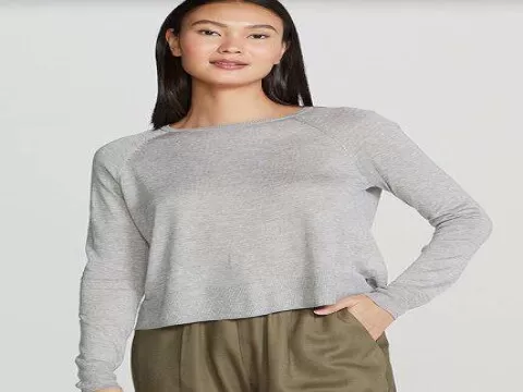 BLUSA FEMININA BÁSICA EM TRICÔ HERING K4E4 - Cinza