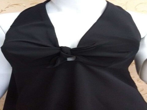 BLUSA FRENTE UNICA MORENA ROSA 06292 - Preto