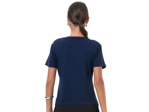 BLUSA MALHA BÁSICA DECOTE REDONDO SEIKI 130002 - Marinho