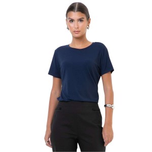 BLUSA MALHA BÁSICA DECOTE REDONDO SEIKI 130002 - Marinho