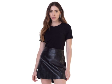 BLUSA MALHA BÁSICA DECOTE REDONDO SEIKI 130002 - Preto