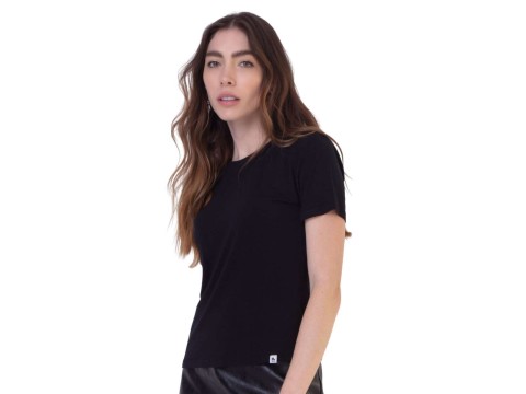 BLUSA MALHA BÁSICA DECOTE REDONDO SEIKI 130002 - Preto