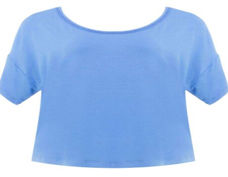 BLUSA MALHA VISCOSE AMPLA SEIKI 231758 - Azul