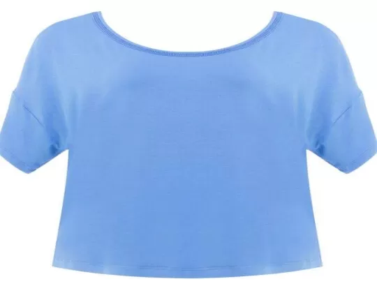 BLUSA MALHA VISCOSE AMPLA SEIKI 231758 - Azul