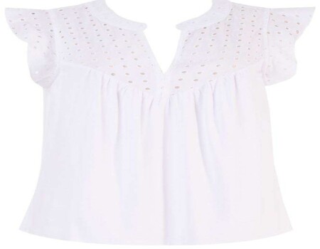 BLUSA MALHA VISCOSE DETALHE EM LAISE SEIKI 431034 - Branco