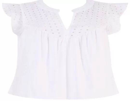 BLUSA MALHA VISCOSE DETALHE EM LAISE SEIKI 431034 - Branco