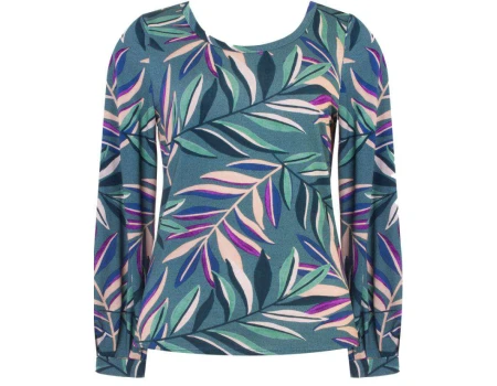 BLUSA MALHA VISCOSE ESTAMPADA SEIKI 730396 - Verde