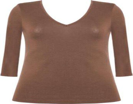 BLUSA MALHA VISCOSE SEIKI 130006 - Marrom