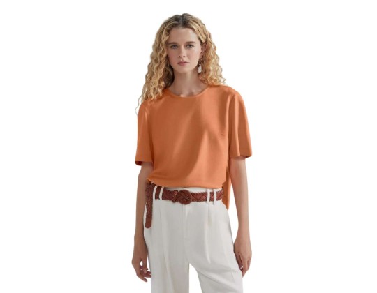 BLUSA MANGA CURTA FEM HERING HFHX - Laranja