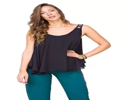 BLUSA MARIA VALENTINA 103285 - Preto