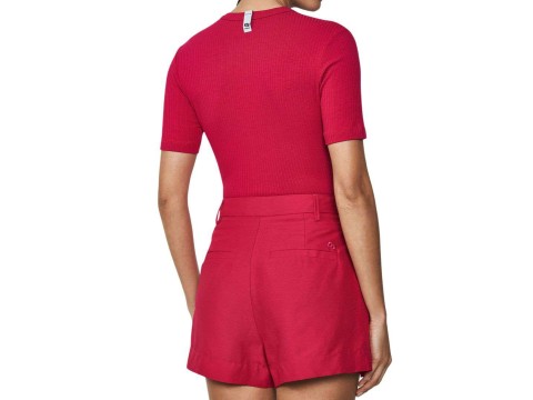 BLUSA MC CANELADA COLCCI 036.01.18317 - Preto