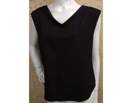 BLUSA OMBRO ESTRUTURADO MORENA ROSA 06438 - Preto
