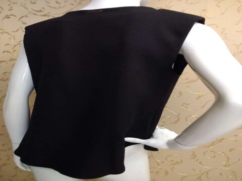 BLUSA OMBRO ESTRUTURADO MORENA ROSA 06438 - Preto