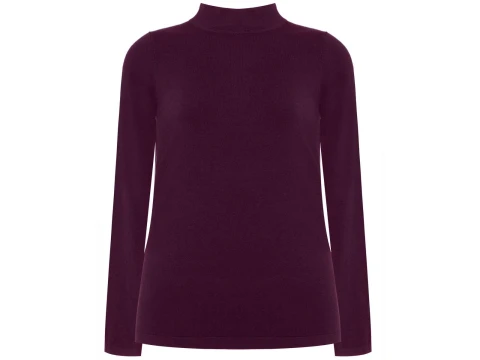 BLUSA RET FIO6 GOLA ALTA ML SEIKI 730022 - Vinho
