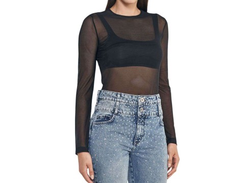 BLUSA TULE COLCCI 036.01.18338 - Preto