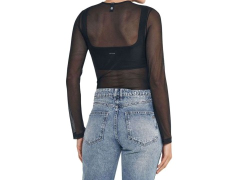 BLUSA TULE COLCCI 036.01.18338 - Preto