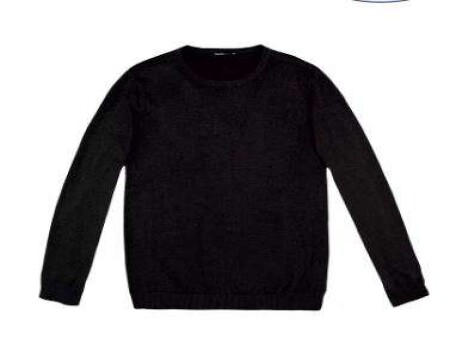 BLUSÃO MASCULINO BÁSICO EM TRICÔ HERING K0WG - Preto