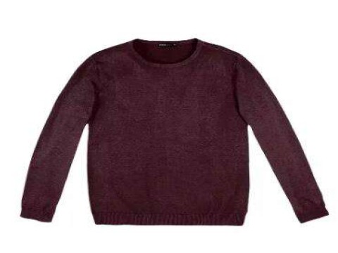 BLUSÃO MASCULINO BÁSICO EM TRICÔ HERING K0WG - Vinho