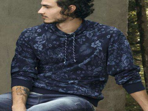 BLUSÃO MASCULINO REGULAR EM MOLETOM HERING 04Z7